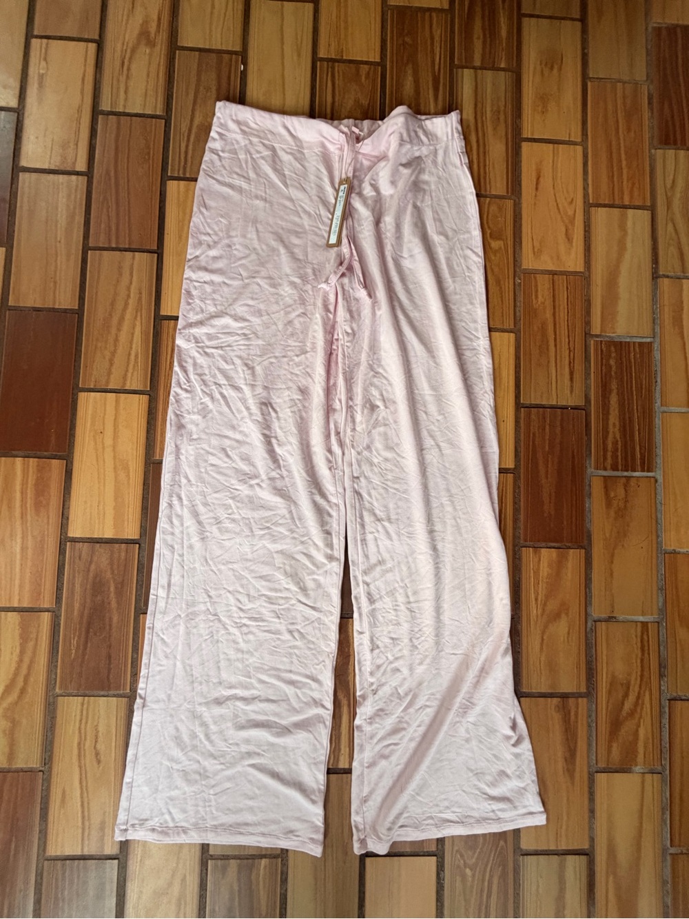 SKIMS Pale Pink Wide-Leg Lounge Pants